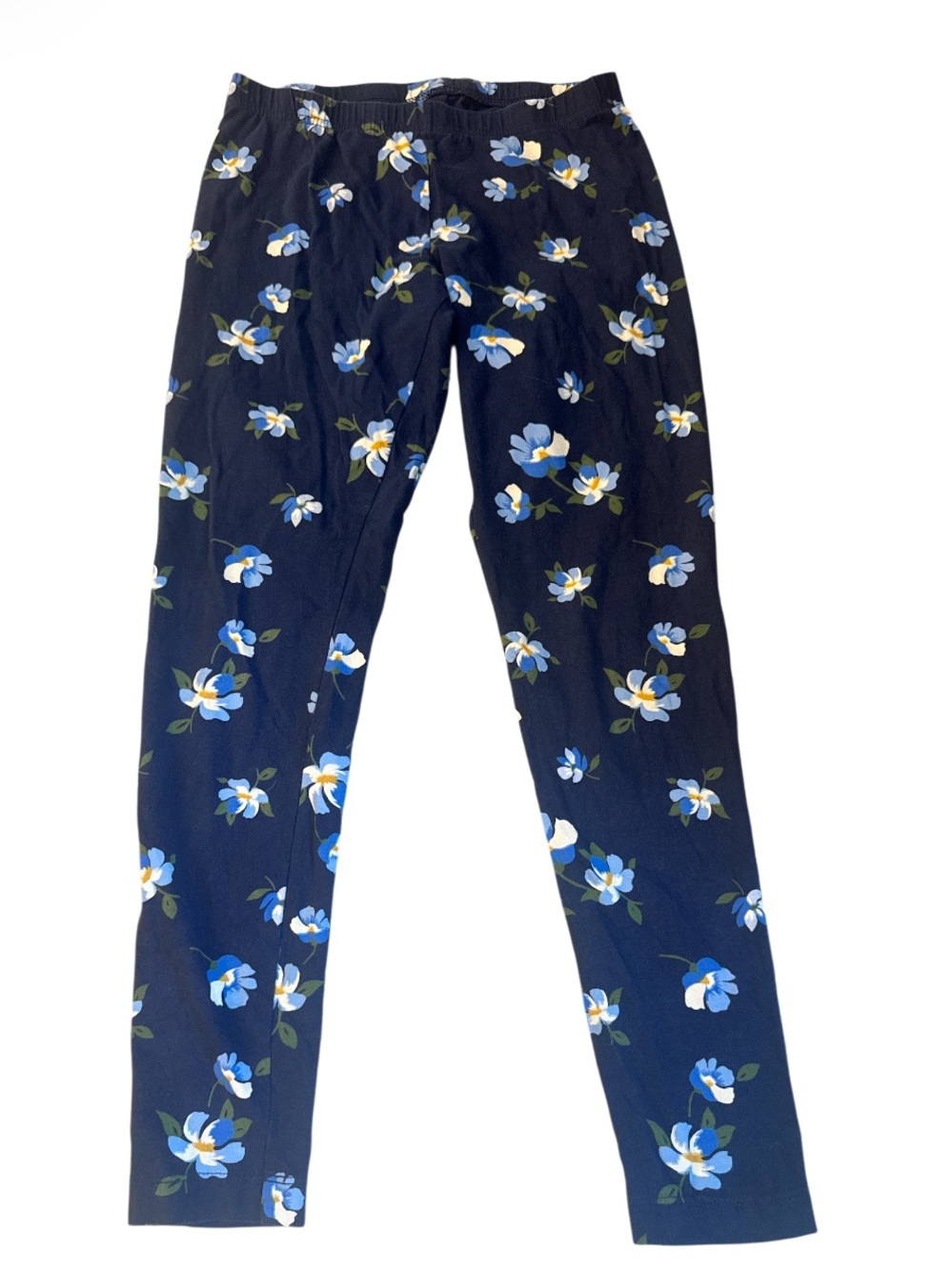 Old Navy Navy Blue Floral Leggings - Size S